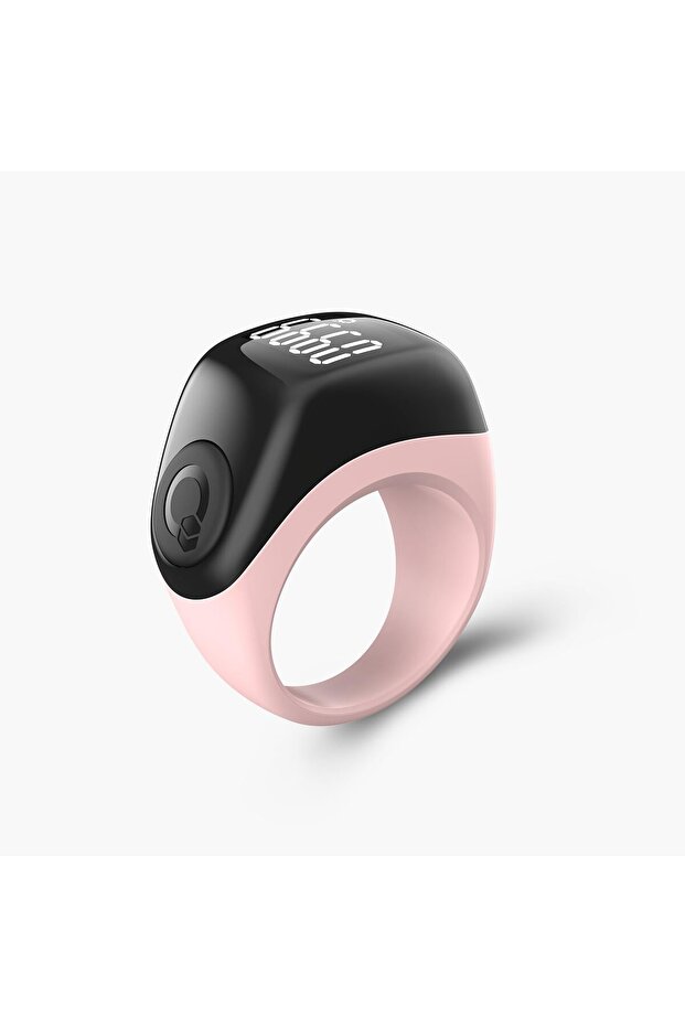Zikr Ring F03 Smart Tasbih Counter OLED Display Zikr Reminder 3 Sizes 18MM, 20MM, 22MM Pink