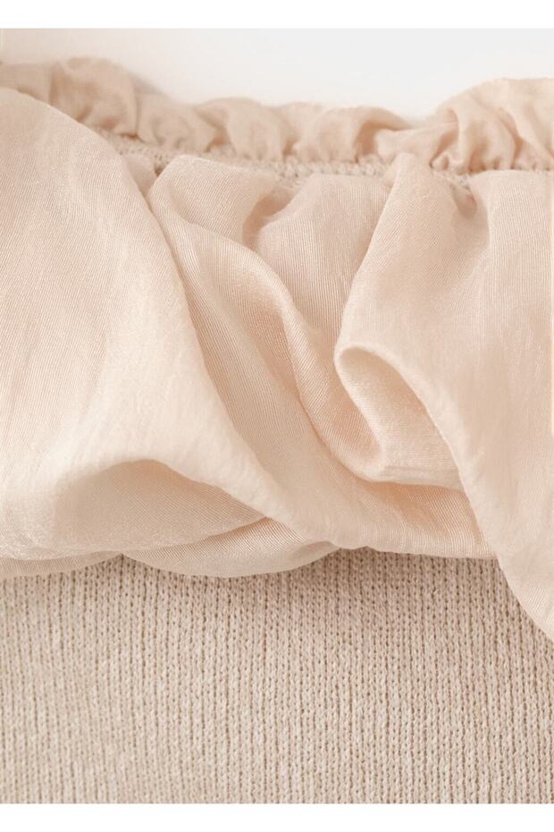 Straplez triko bluz - 7