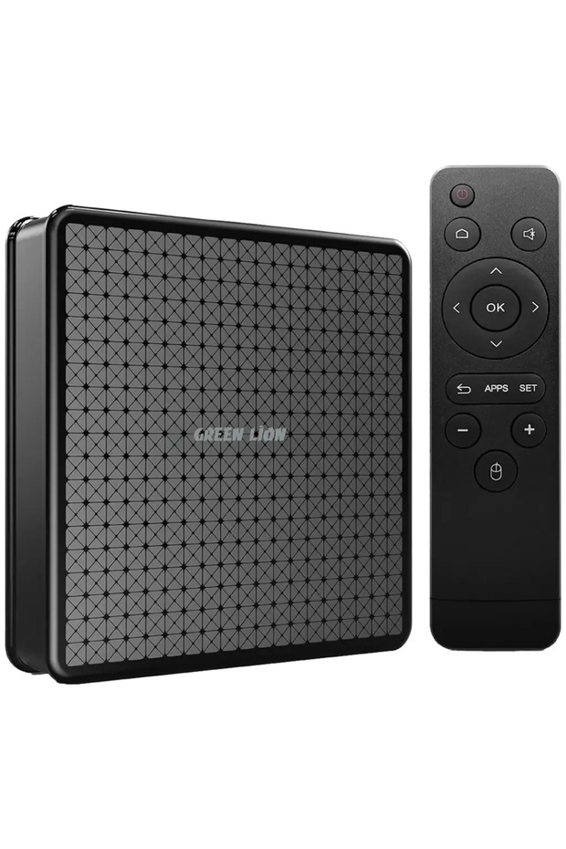 جهاز استقبال تلفزيون أندرويد بدقة 4K مع جهاز تحكم عن بعد - 1