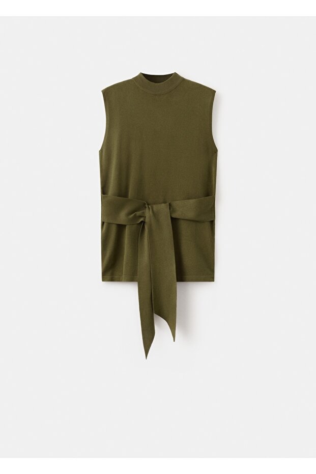 Knitted belt vest - 3