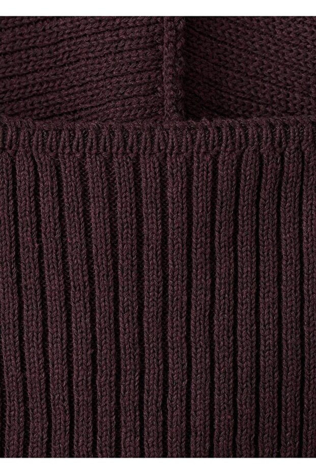 Balon kollu örgü hırka - 5