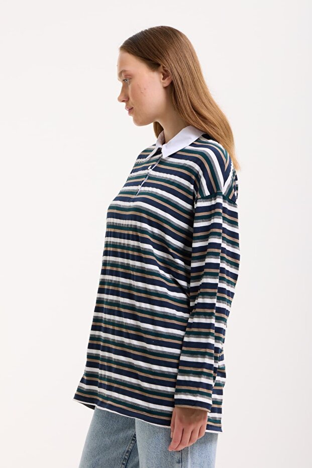 Polo Yaka Sweatshirt - 7