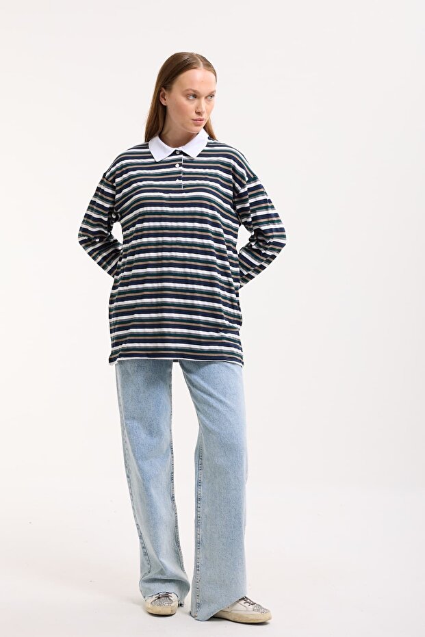 Polo Yaka Sweatshirt - 2