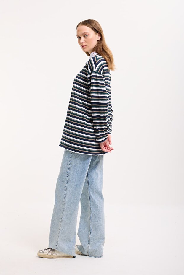 Polo Yaka Sweatshirt - 8