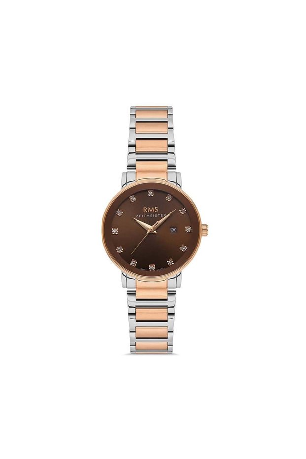 Rms Zeitmeister Rms.1.Ag1501.02 Women's Wristwatch with Calendar