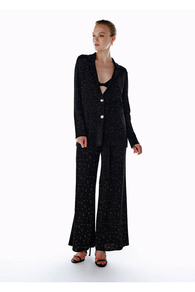 بنطلون تريكو بنقشة الفهد - 4