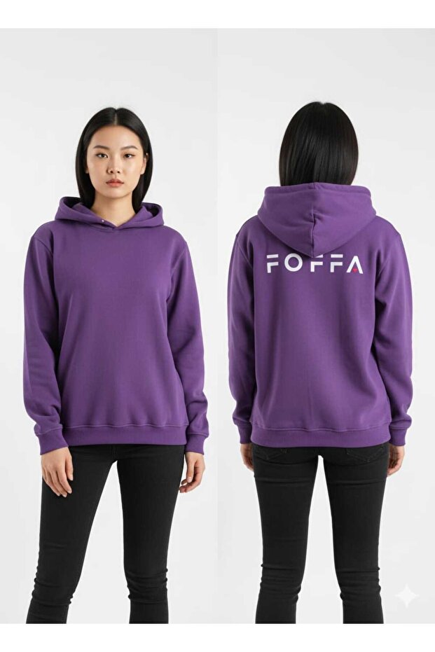 Kapüşonlu 3 İplik Sweatshirt