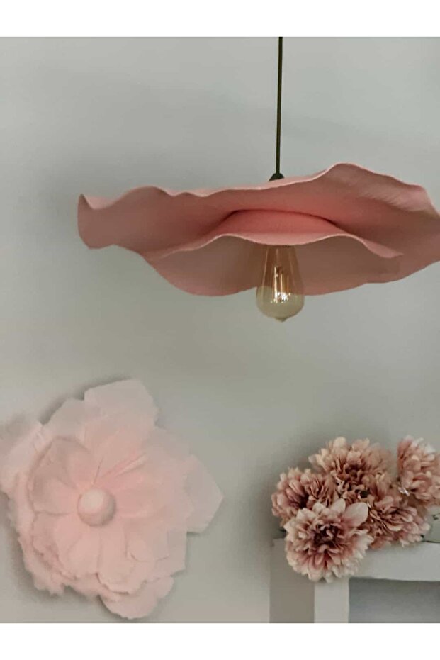 Pembe Modern Avf İki Katlı Sarkıt Avize - 8