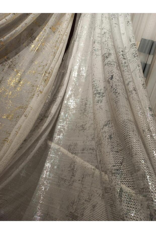 Leaf Patterned Stylish Living Room Tulle with Tight Pleats