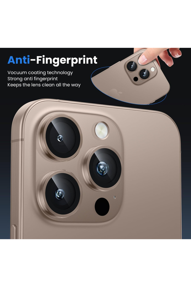 واقي عدسة الكاميرا لهاتف آيفون 15 برو - 5