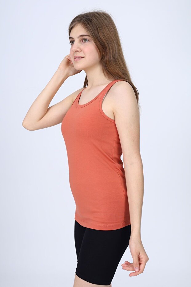 قميص داخلي أساسي برقبة دائرية للفتيات - 2