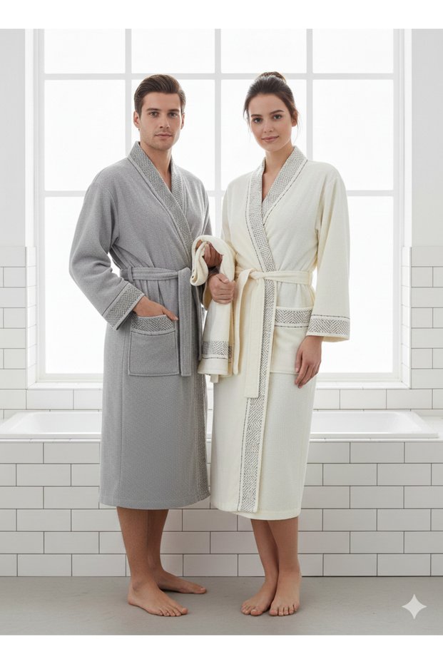 Nev Brand Liwt Family Bathrobe Set 6 Pieces (Nev Is a Brand Belonging to the Özdilek Group)