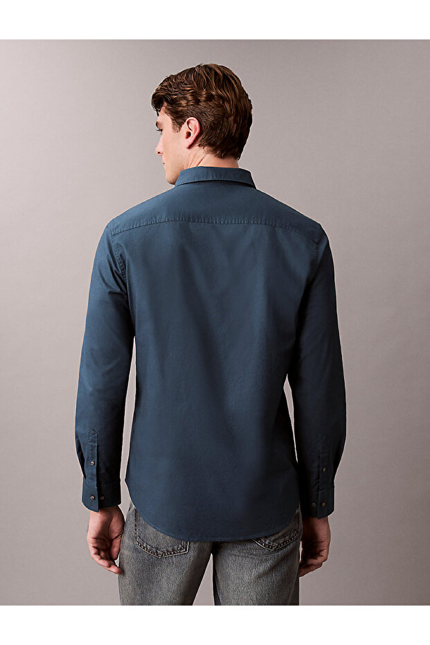 Erkek LS Solıd Oxford Classic Gömlek - 3