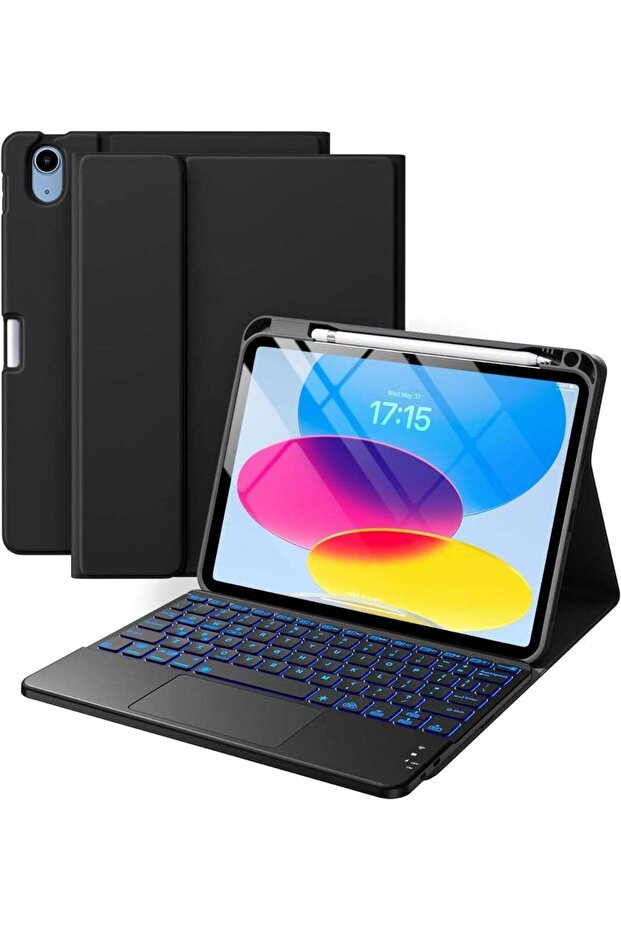 MUNTAQI iPad Pro 13 2024 Keyboard Case with Touchpad
