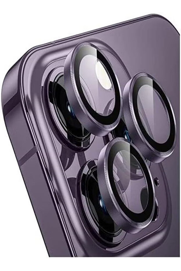 واقي عدسة كاميرا آيفون 15 برو ماكس، بنفسجي - 1