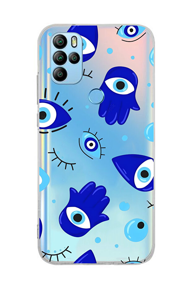 حافظة هاتف شفافة بنمط يدوي من هامسا متوافقة مع جهاز جنرال موبايل GM 21 Pro - 1