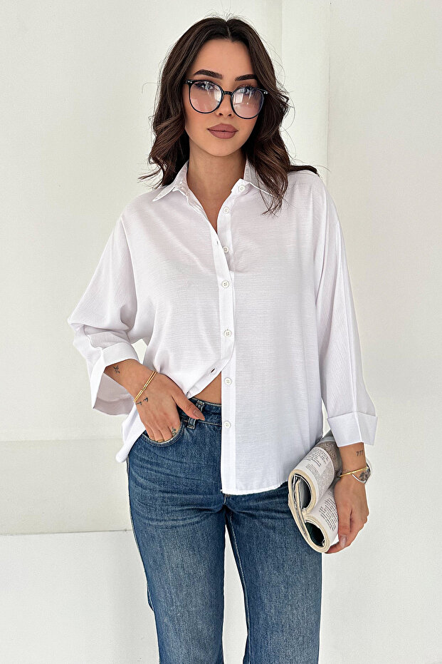 Oversize Buttoned Shirt – Classic - 1