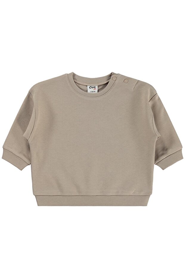 Basic 3-18 Months Sweatshirt - Beige
