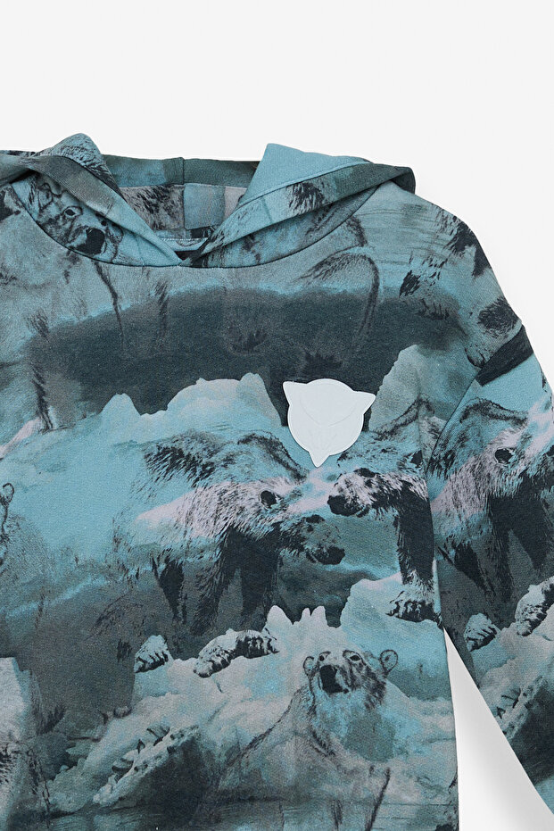 Boy Patterned Sweatshirt - 6