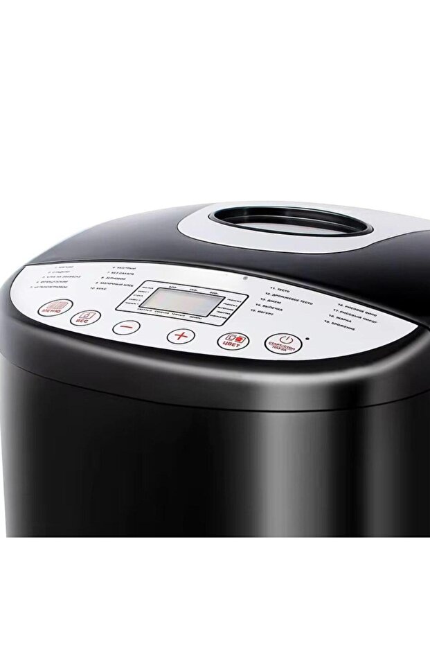 ماكينة صنع الخبز الأوتوماتيكية 850 واط متعددة الوظائف رقمية للعجين والخبز، لون أسود - 5