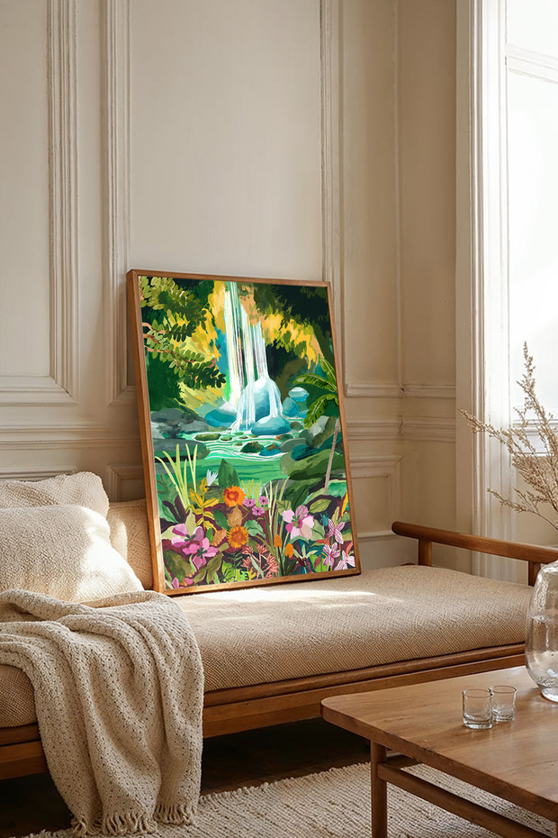 One Piece Wooden Framed Painting Tk3007