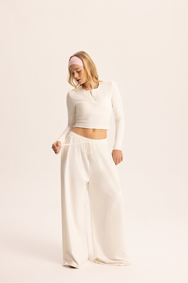 Tuara Basic Ekru Eşofman Takımı - 2