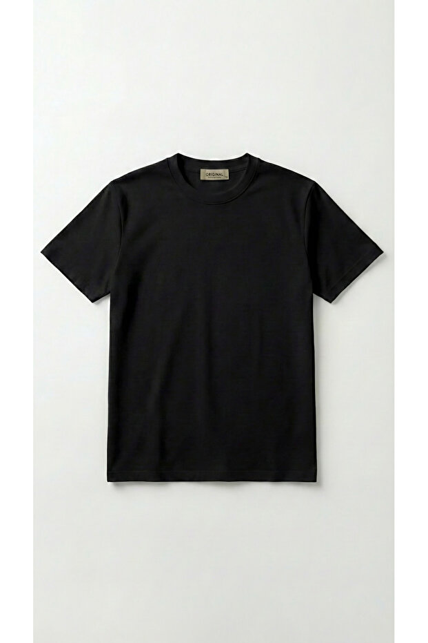 Unisex Solid Color Crew Neck Basic T-Shirt