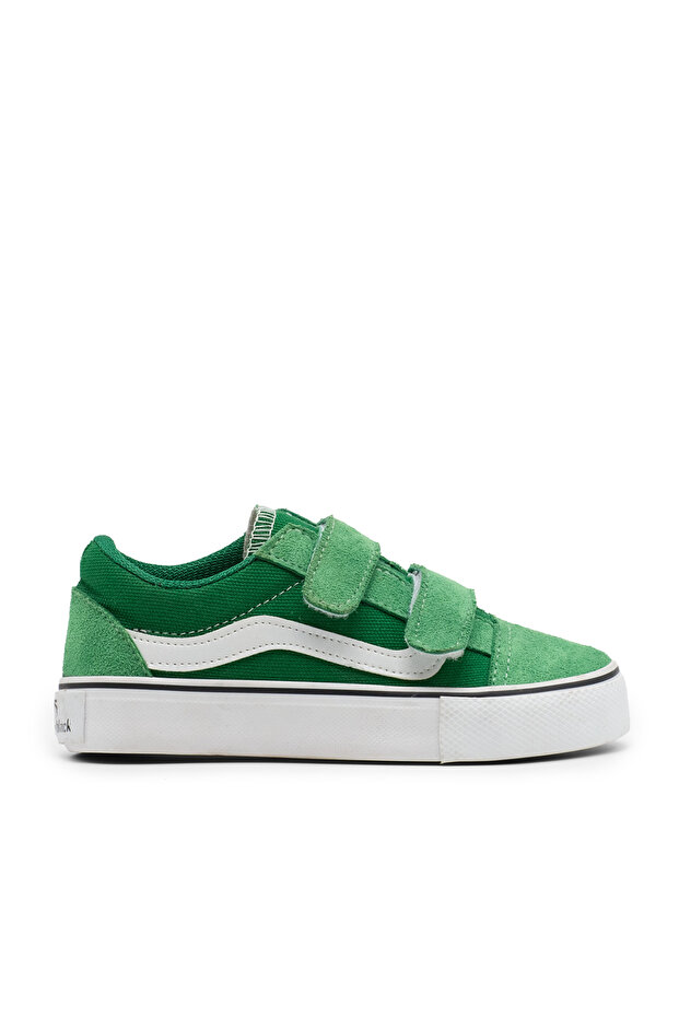 Children's Unisex Green Rubber Sole Comfortable Fit Double Velcro Shoes