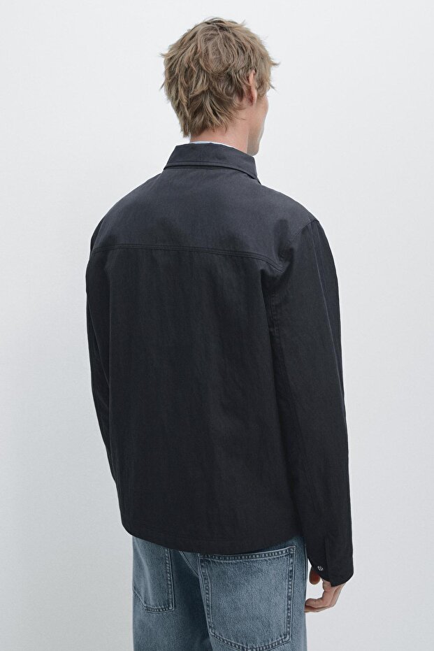 Süslü düğmeli pamuklu ceket - 3