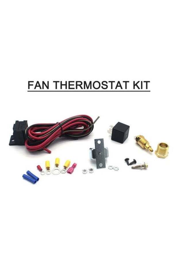 MUNTAQI Fan Thermostat Kit Adjustable Fan Controller Kit Temp Sensor Temperature Relay Kit