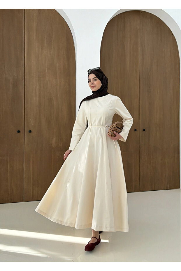 5011 COOL ELBİSE vanilya - 5