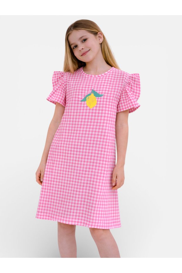 Girls’ Nightdress – Pineapple Print Sleep Tee Dress