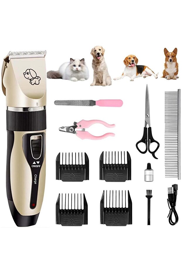 Professional Wireless Pet Clipper Set - 2