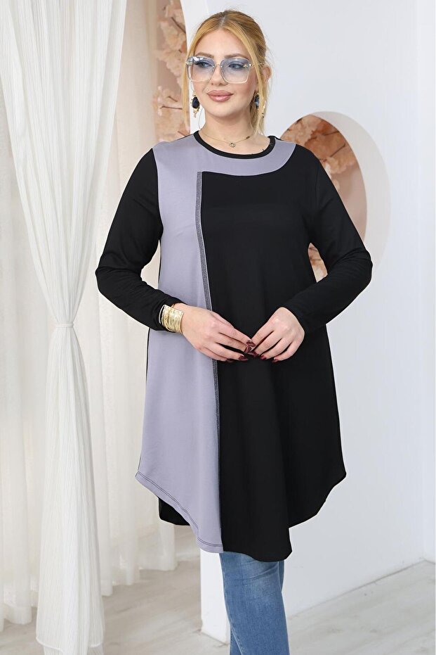بلوزة تونيك مقاس كبير - 2