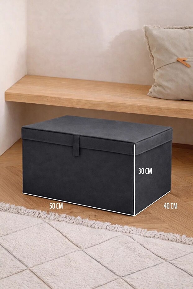 2 Multi-Purpose Under-Bed Mega Size Anthracite Storage Boxes - 2