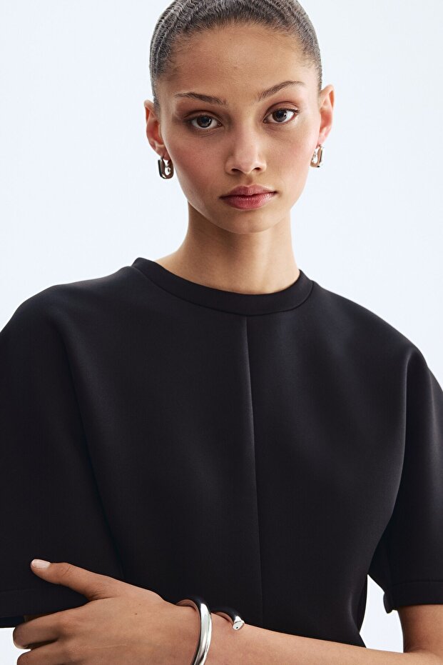 Peplumlu Scuba Üst - 6