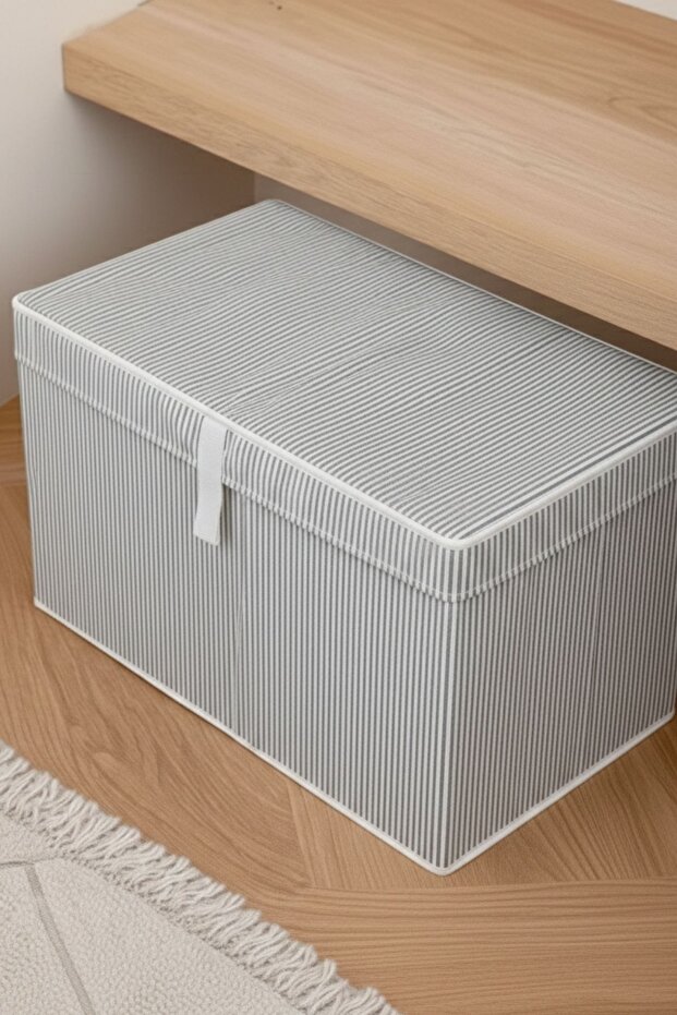 قطعتان من صندوق التخزين الرمادي متعدد الأغراض بحجم كبير جدًا - 3