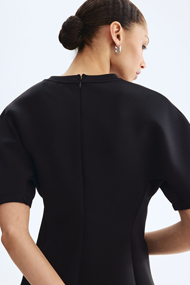 Peplumlu Scuba Üst - 5