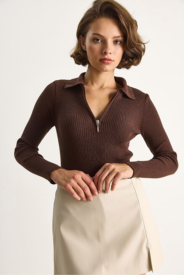 LUCCI pulovero e zip-esko kolcosa - 3