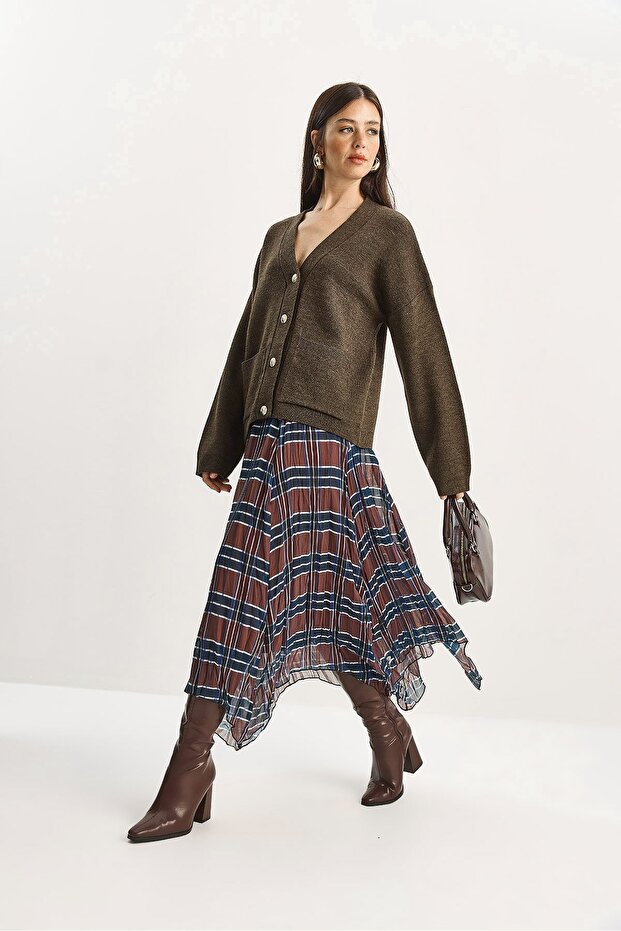 LUCCI checked midi Checked with Lined - 2