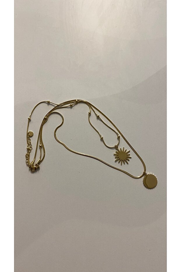 Çelik Gold Kolye - 2
