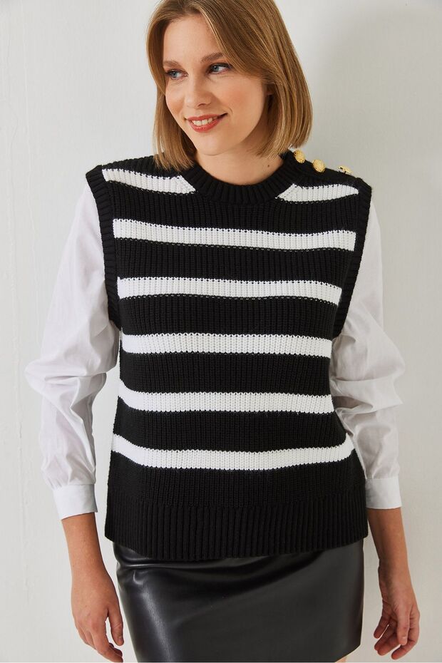 LUCCI Striped pulover - 5