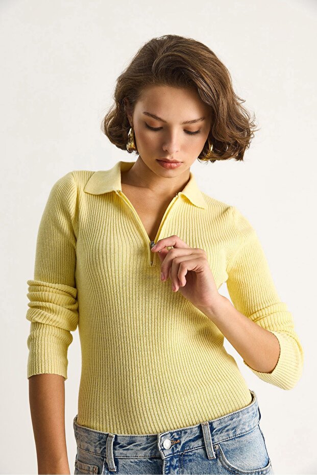 LUCCI pulovero e zip-esko kolcosa - 4