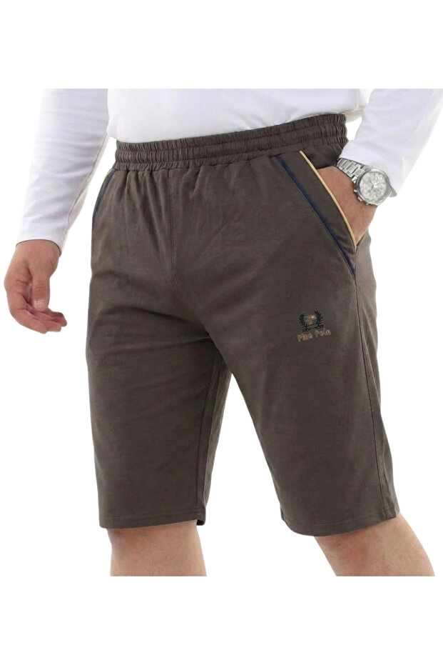 Comfortable Fit Lycra Combed Cotton Capri Brown Suitable for Men in Battal Size 118-157 kg