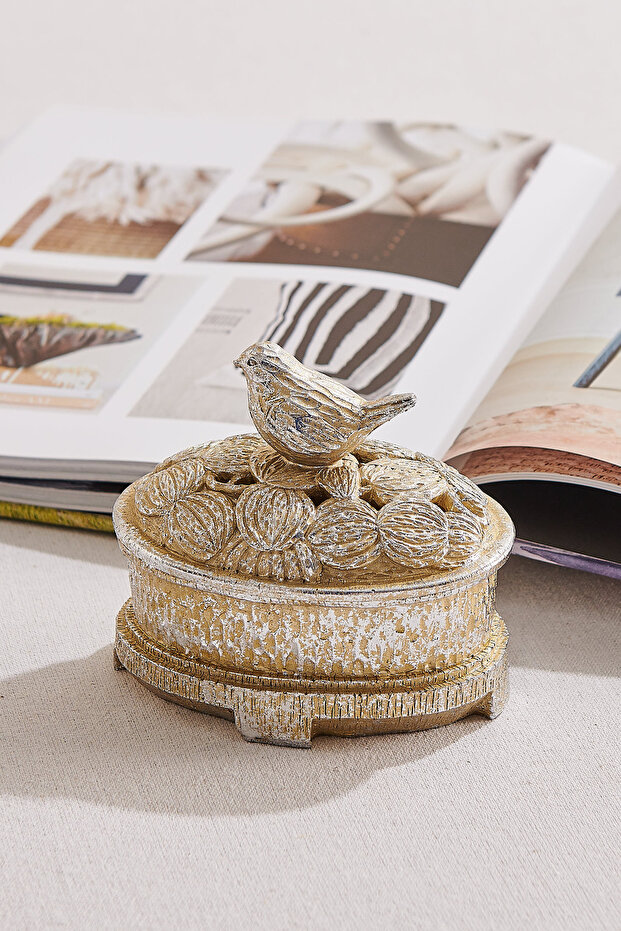 Sparrow Decorative Box Silver