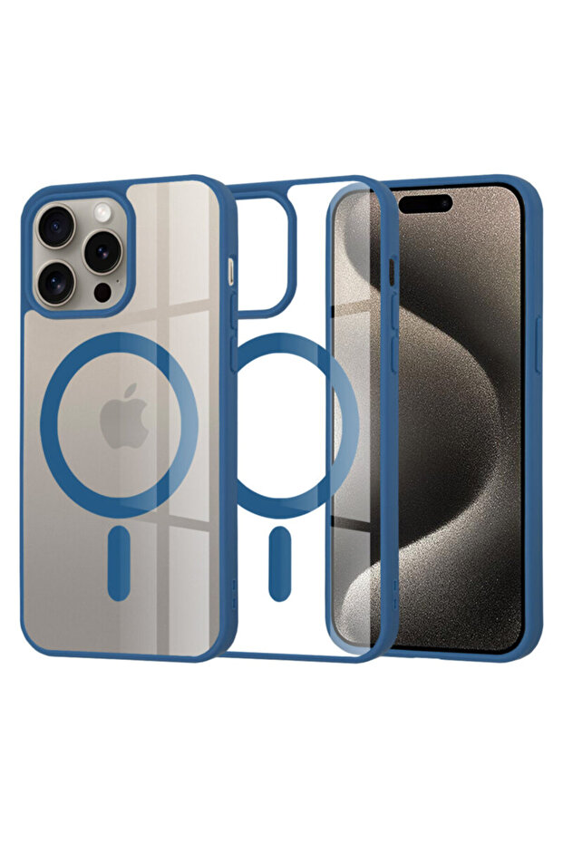 iPhone 15 Pro Max MagSafe Case, Blue - 1