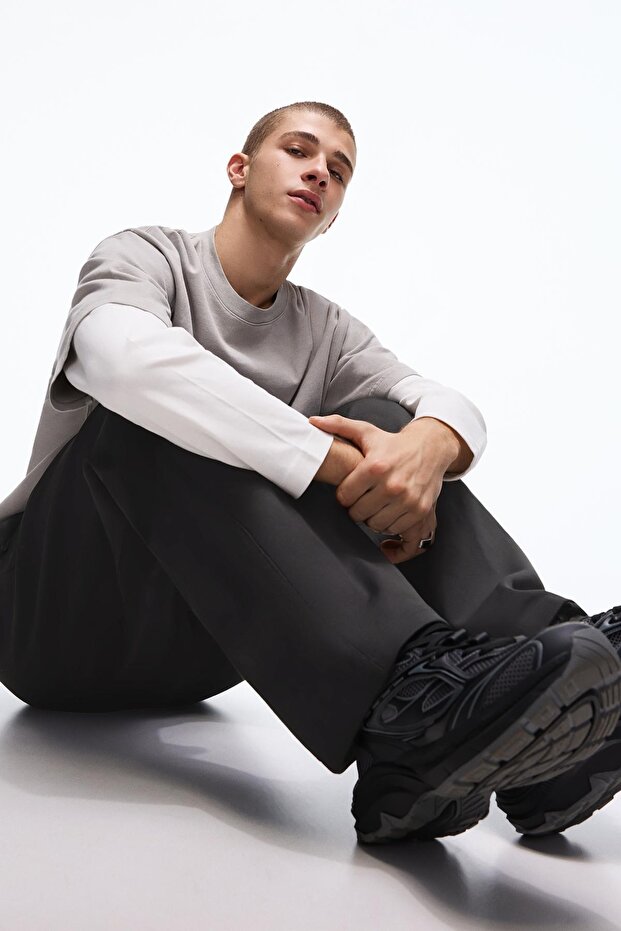 Geniş paça pantolon - 4