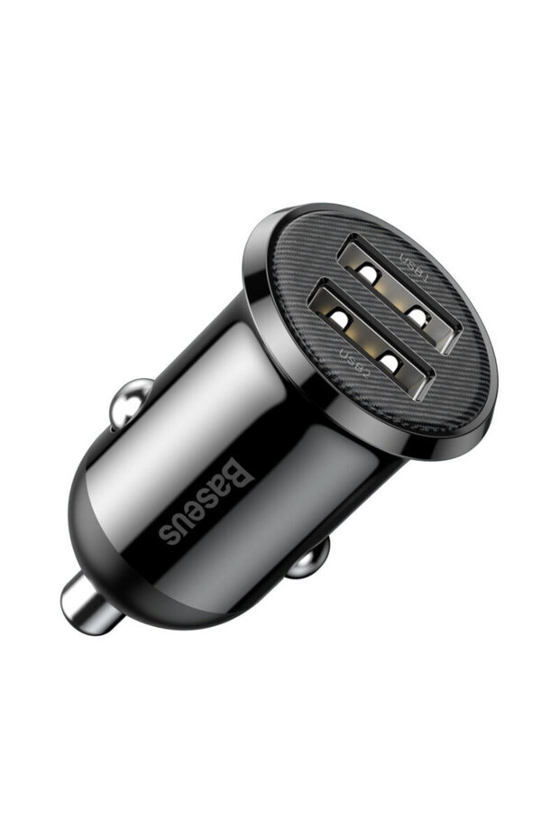 Încărcător auto USB, 4.8A, negru - 1