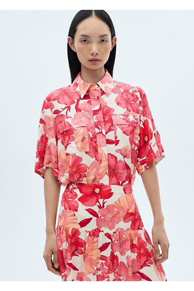 Volantrock mit Blumenmuster - 6