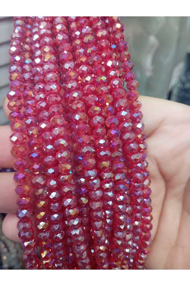 6 mm Glass Crystal Beads 10 Strands Janjanli Pomegranate Flower
